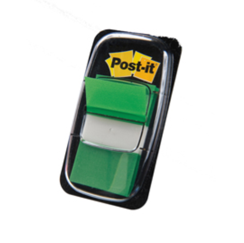 SEGNAPAGINA Post-itÂ® 680-3 VERDE 25.4X43.6MM 50FG INDEX